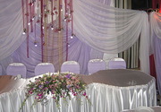 украшения на свадьбу, свадебный декор, прокат текстиля, флористика киев