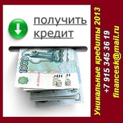 Уникальные кредиты 2013 под залог,  беззалоговый