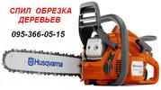 Спиливание, обрезка, валка деревьев.