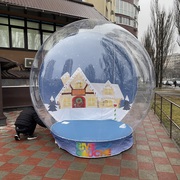 Шоу шар – огромный снежный шар фотозона